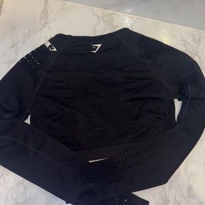 Gymshark black crop top